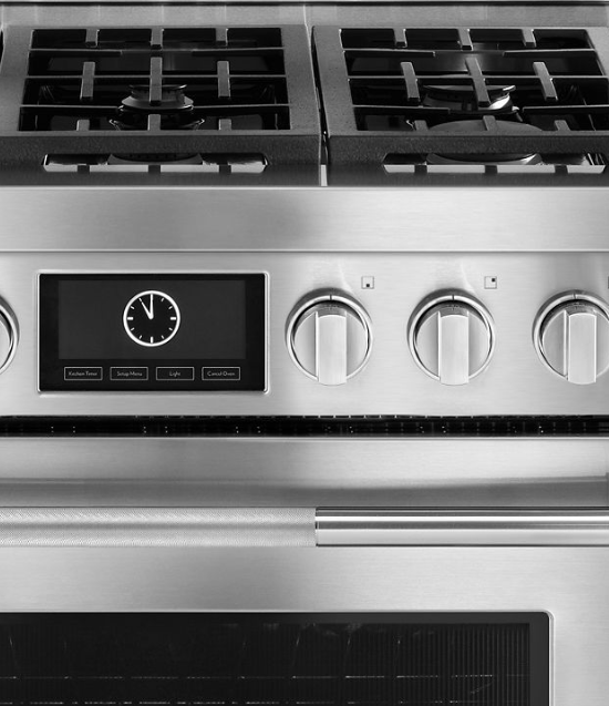 Lakeside Homes Appliance JennAir 36in stainless steel range