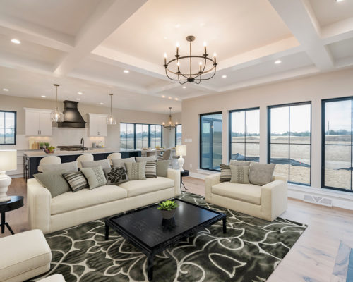 "Magnolia" – Lakeside Homes New Construction Great Room and Kitchen "Magnolia" – Lakeside Homes New Construction Great Room and Kitchen