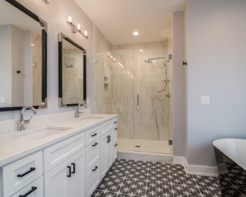 "Magnolia" – Lakeside Homes New Construction Master Bathroom "Magnolia" – Lakeside Homes New Construction Master Bathroom