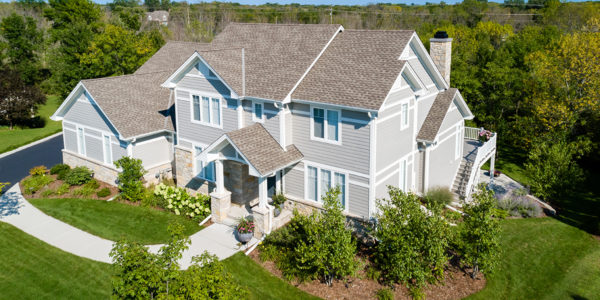 exterior-light-gray-home-white-trim-beautiful-landscaping-from-above