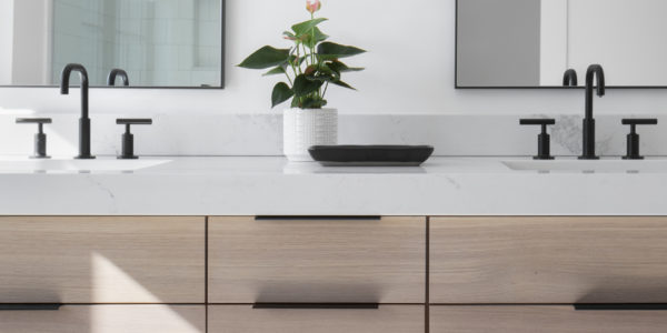 white-bathroom-natural-cabinets-minimalist-clean-matte-black-accents